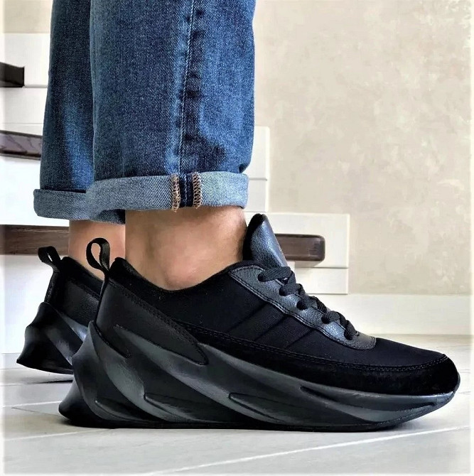 Кроссовки Adidas $harks Мужские Адидас Акулы Черные (размеры: 41,42,43,44,45) Видео Обзор - 34-3 Днепр - изображение 4