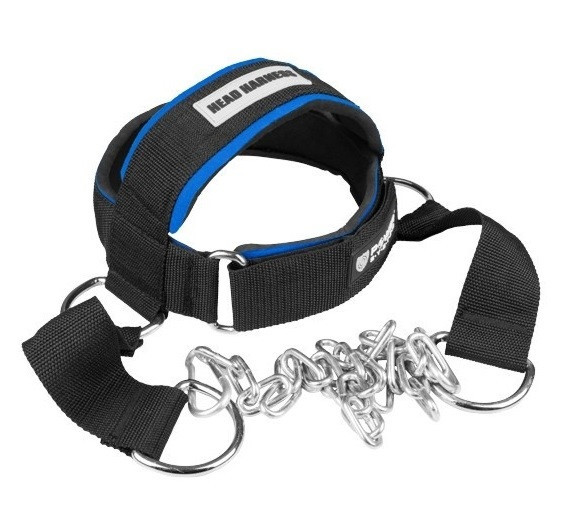 Тяга для шиї Power System PS-4039 Head Harness Black/Blue Кам'янське - фото 1