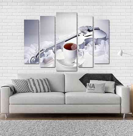 Модульна картина Скрипка і Кави Art-201_5 Київ