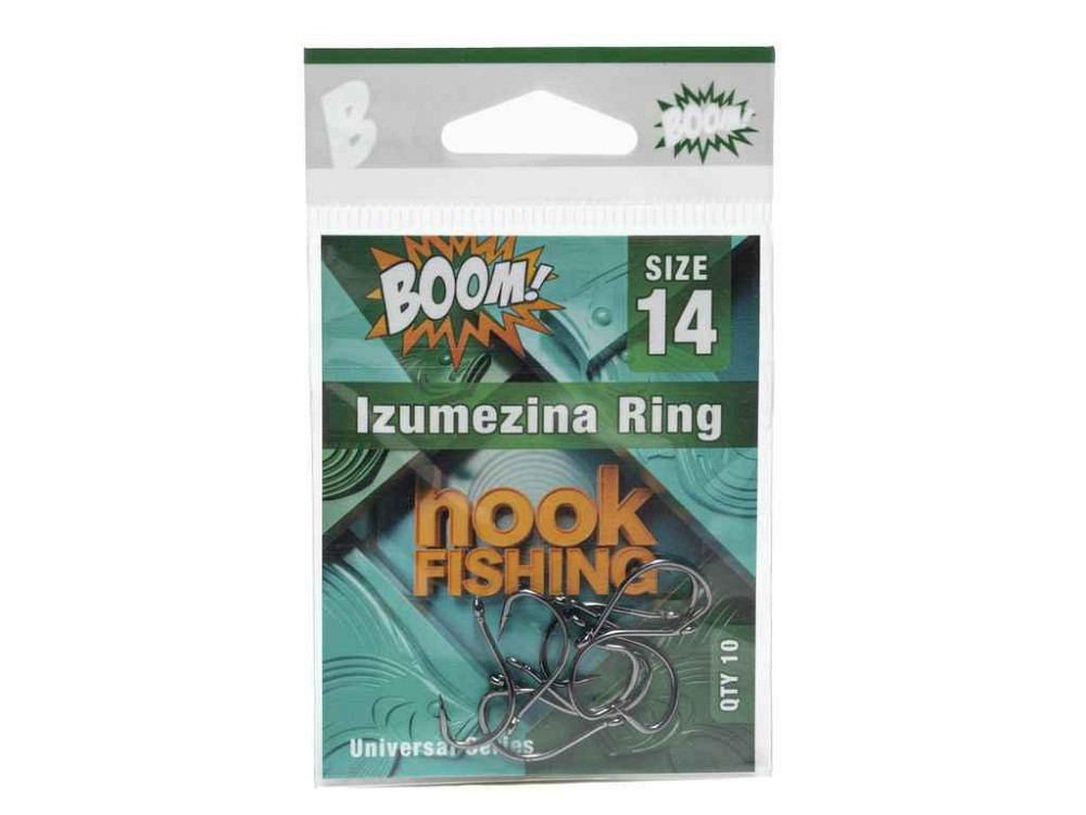Крючок для мирной рыбы Izumezina Ring No14 (10 шт/уп) (BN) ТМ BOOM Киев - изображение 1