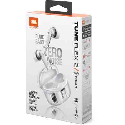 Навушники JBL Tune Flex 2 Ghost White (JBLTFLEX2GWHT) Вінниця
