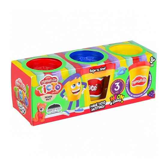 Креативна творчість "Тісто для ліплення "Master Do" TMDB-01-04U 3 банки Вінниця