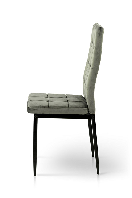 Стілець Айс, чорний/велюр попелястий Київ - фото 3