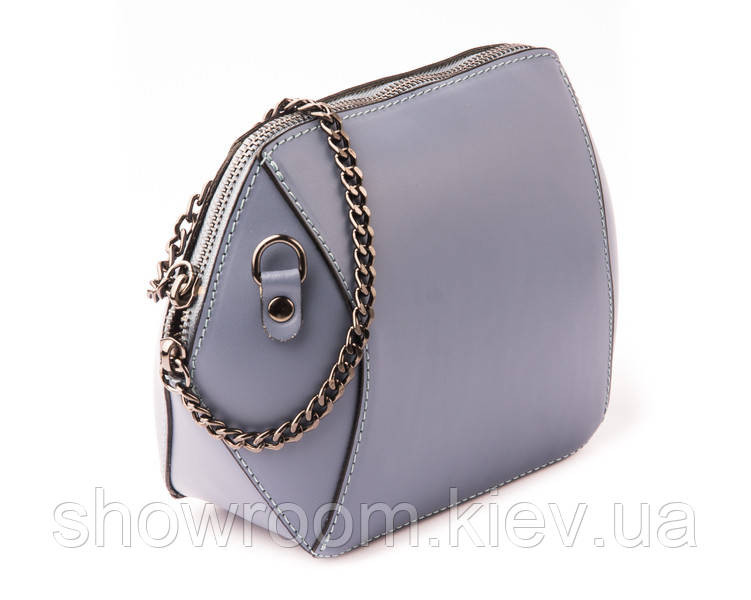 Сумка женская Vera Pelle (4067) кожаная голубая Киев - изображение 2