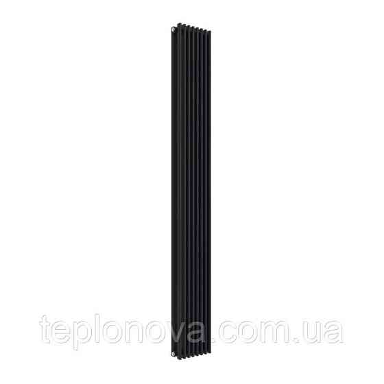 Дизайнерский радиатор 1800/224 (мм) черный мат IDEALE GIULIA (универсальное подключение) 12 8/1800/224 Черновцы