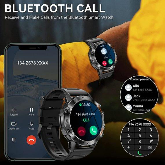 Умные часы Smart Delta K52 (2 ремешка) Черный Винница - изображение 9