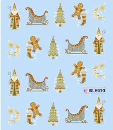 Новогодние наклейки на ногти Киев