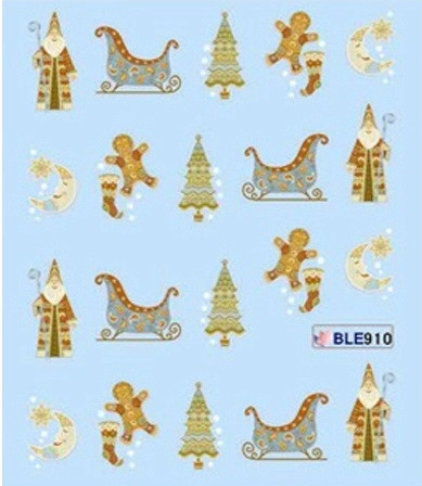 Новогодние наклейки на ногти Киев - изображение 1