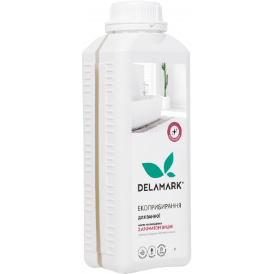 Жидкость для чистки ванн DeLaMark с ароматом вишни 1 л (4820152331885) Винница - изображение 1