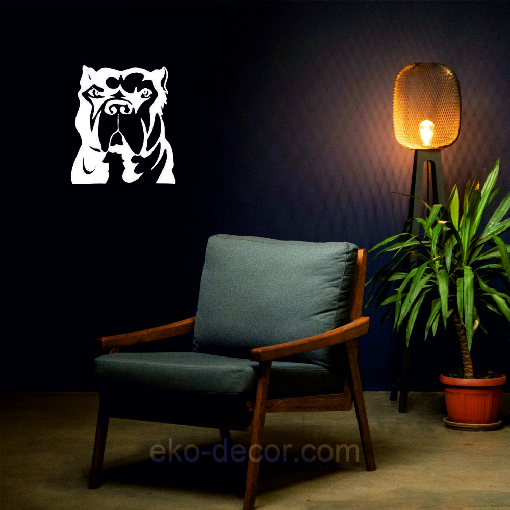 Декоративне настінне Панно «Кане-корсо», Декор на стіну 90*79 см., Білий Київ - фото 4