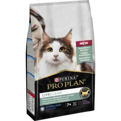 Сухий корм для кішок Purina Pro Plan LiveClear для стерилізованих котів старше 7 років 1.4 кг (7613287232731) Вінниця