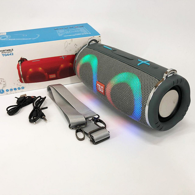 Bluetooth колонка с освещением TG642, Bluetooth колонка с хорошей батареей Блютуз-колонка usb-портом PA-38 Львов - изображение 7