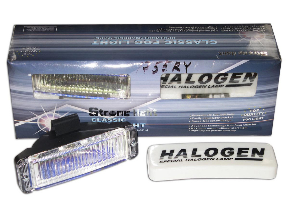 Фары STRONG LIGHT 1755 RY/H3-12V-55W/170*54mm/ крышка Винница - изображение 1