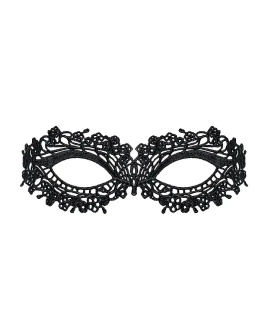 Мереживна маска Obsessive A710 mask, єдиний розмір, чорна Львів - фото 2