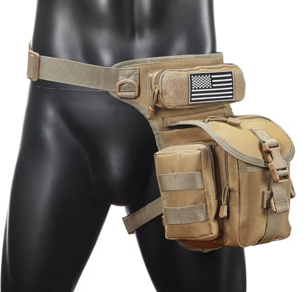 Сумка на бедро на ногу койот прочная вместительная набедренная Одесса - изображение 7