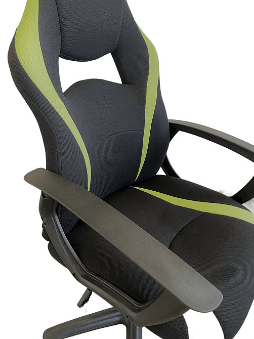 Офисное кресло руководителя Tehforward Start Tilt Черно-зеленый Днепр - изображение 5