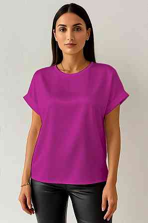 Женская футболка из шелка Малиновый S Харьков