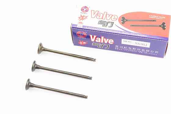 Клапан впускний, випускний к-кт 3шт Yamaha JOG SA-36J / 39J (d = 16,5 мм - 1шт / d = 15,5мм - 2шт; h = 78мм) Киев