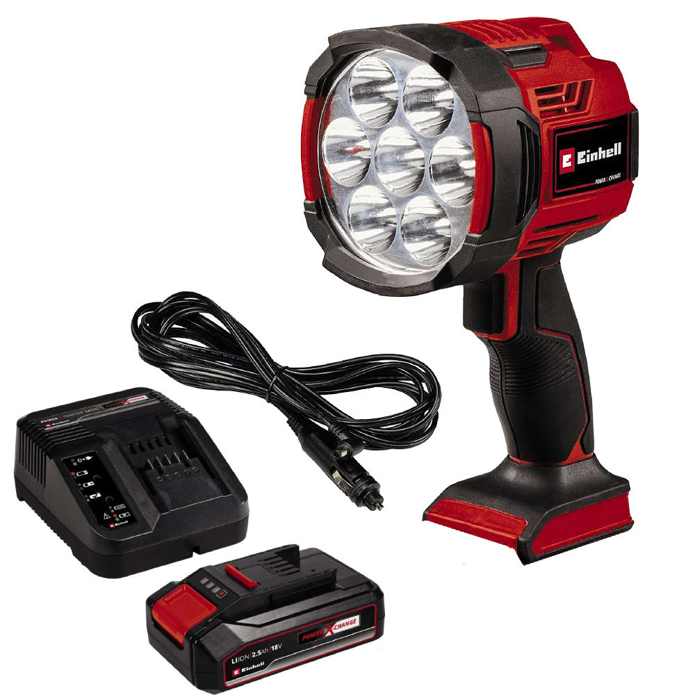 Фонарь аккумуляторный LED Einhell TE-CL 18/2500 LiAC-solo + АКБ 18В, зарядное+ 12В от прикуривателя Киев - изображение 1
