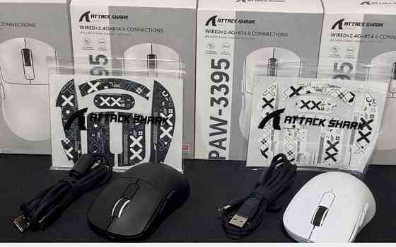 Гарантия!!️ Attack Shark x6 x3 x11 r1 игровая беспроводная мышь PW3395 Харьков