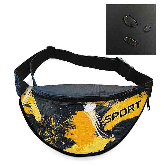 Сумка-бананка чоловіча/жіноча Sport 32×16 см з розширювачем поясна сумка або сумка через плече (02895) Київ