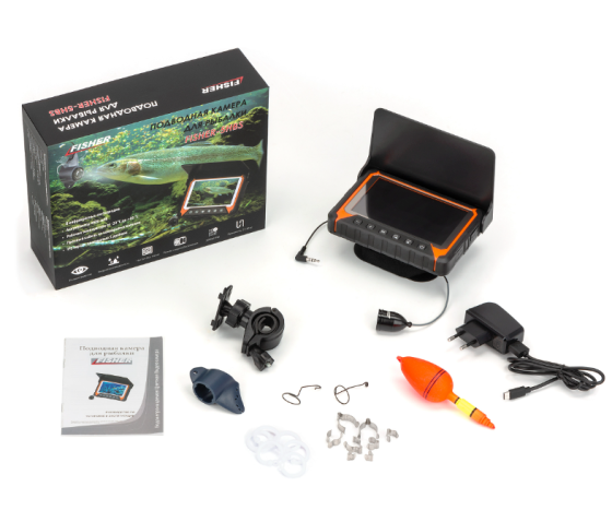 Подводная Камера Fisher 5Hbs  Кабель 15М С Отключением Led Ips Lcd Экран 4000Mah С Видео Записью Дніпро