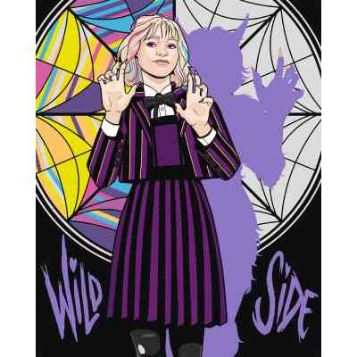 Картина по номерам Santi Wednesday Enid Sinclair werewolf 40х50 см (955361) Винница