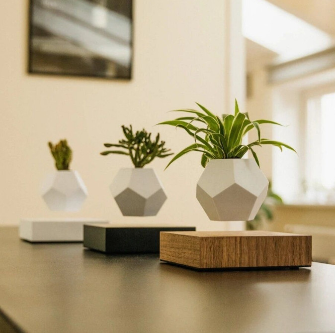 Левитирующий вазон Planter Lyfe Парящий вазон (Белый) Винница - изображение 4