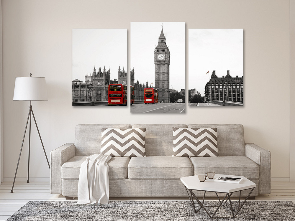 Модульная картина в гостиную / спальню Вежа  Біг бен   Art-524_3 70x130 см Киев - изображение 2