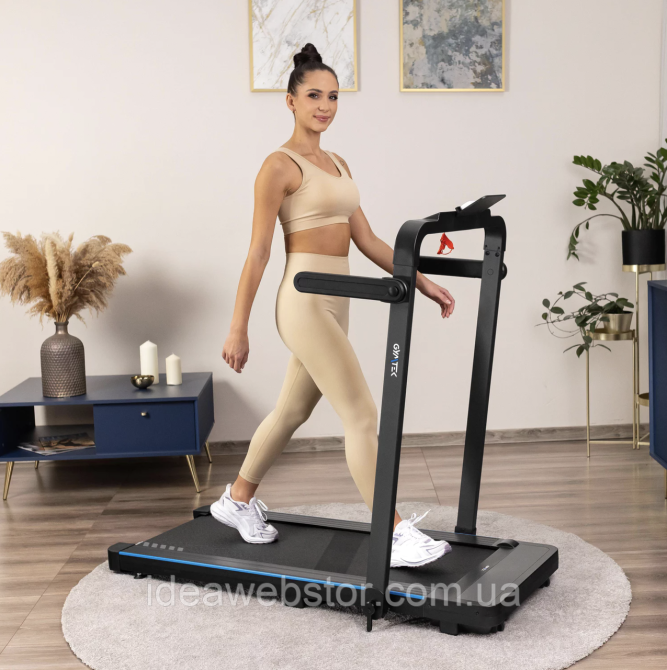 Беговая дорожка Gymtek XT560 электрическая складная для дома 2,5 л.с. до 12 км/ч нагрузка до 120 кг 110х42 см Киев - изображение 16