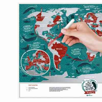 Скретч карта 1DEA.me Travel Map Marine World (13020) Винница