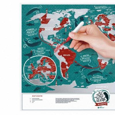 Скретч карта 1DEA.me Travel Map Marine World (13020) Винница - изображение 5