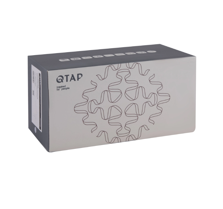 Смеситель для раковины Qtap Gemini скрытого монтажа QTGEM273BLM45694 черный/матовый Киев - изображение 9