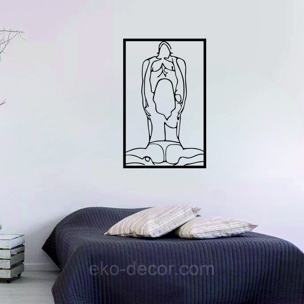 Декоративне настінне Панно «По дорослому 18+», Декор на стіну 90*57 см, Чорний Київ - фото 4