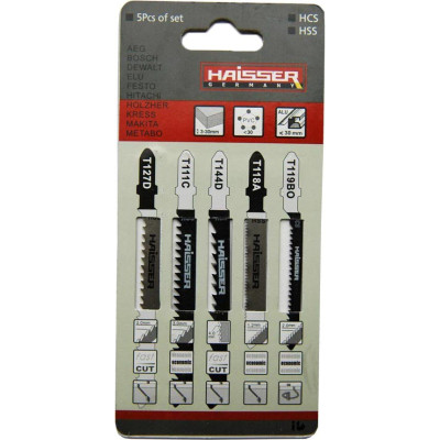 Полотно HAISSER пильное - T144D, 75мм, н-р 5шт (16573) Винница - изображение 1