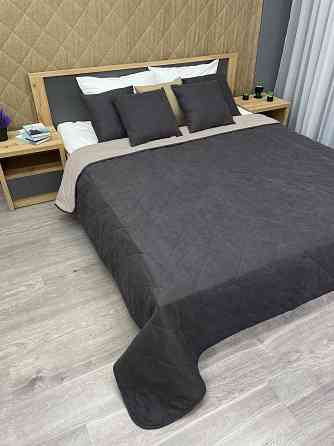 Покрывало стеганое Decorator Sparta Diamond ромб 220х240 см темно-серый (85-053) Киев