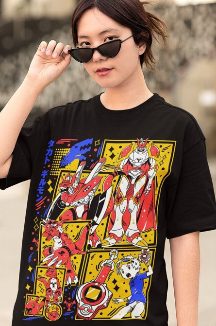 Футболка аниме Аниме Винтаге Спекиал Манга оверсайз (S/M/L) Черний AnimeJ1139 Днепр - изображение 3