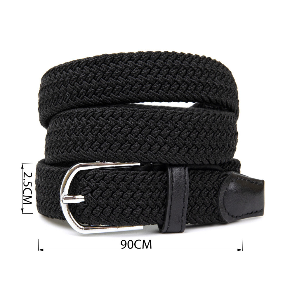 Текстильний жіночий ремінь класика Vintage 20546 Чорний Київ - фото 3