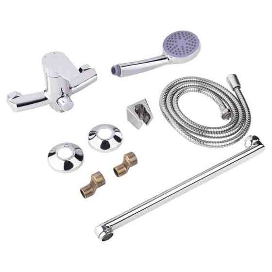 Змішувач для ванни Lidz (CRM) 19 46 005-1 New з душовим гарнітуром (LIDZCRM19460051) Київ