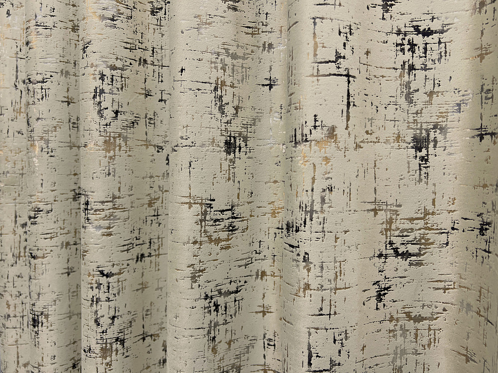 Комплект готовых штор VR-Textil Бархат Mirage № 2032ш Бежевый 150х275 см 2 шт (33-1073) Киев - изображение 8