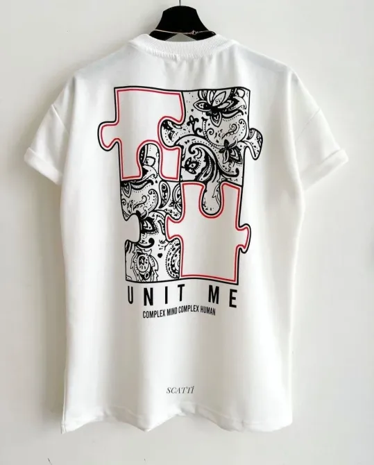 Футболка мужская с принтом  42 Белая 2664088888 Днепр - изображение 1