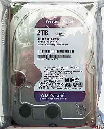 WD Purple 2TB (Новий, запечатаний) для відеоспостереження. Харків