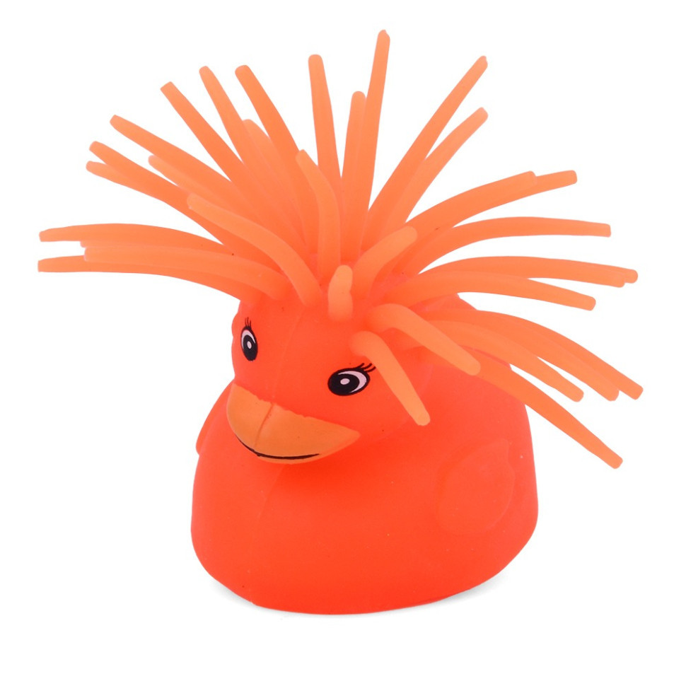 Детская игрушка Антистресс Уточка MS 3719(Orange) световые эффекты Винница - изображение 1