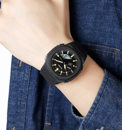 Годинник чоловічий наручний Skmei 2091 (Чорний/Золото/Білий) Київ