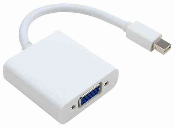 Перехідник mini DisplayPort M --> VGA F білий Вінниця