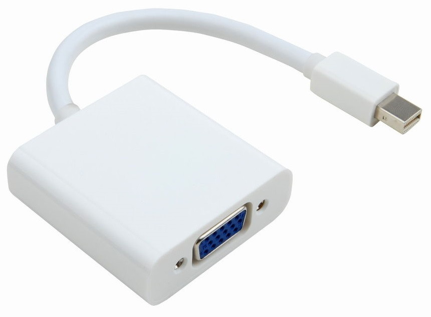 Перехідник mini DisplayPort M --> VGA F білий Вінниця - фото 1