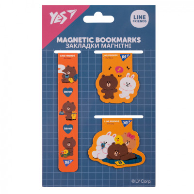 Закладки для книг Yes магнитные Line Friends 3 шт (708357) Винница - изображение 2