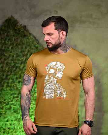 Тактична потовідвідна футболка Girl coyot ПП7700 Одеса