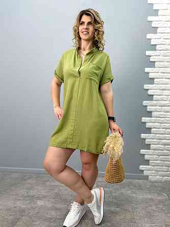 Женская льняная туника большого размера Inga Киев