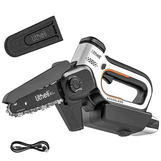 Мини-пила аккумуляторная Litheli бесщеточная питание от павербанка + Power Bank Litheli 20000mAh 45W Винница